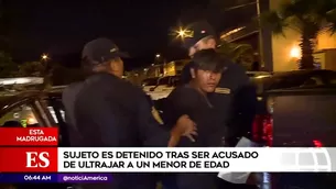 Detienen a presunto abusador de menores.