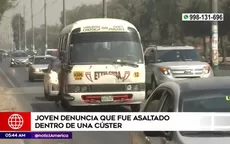 Huaycán: delincuentes asaltan a joven dentro del chosicano - Noticias de plaza-mayor