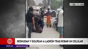 Huaycán: desnudan y golpean a ladrón tras robar un celular