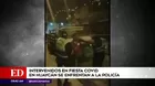 Huaycán: Intervenidos en fiesta COVID-19 se enfrentaron a la Policía