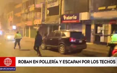 Huaycán: Roban en pollería y escapan por los techos - Noticias de polleria