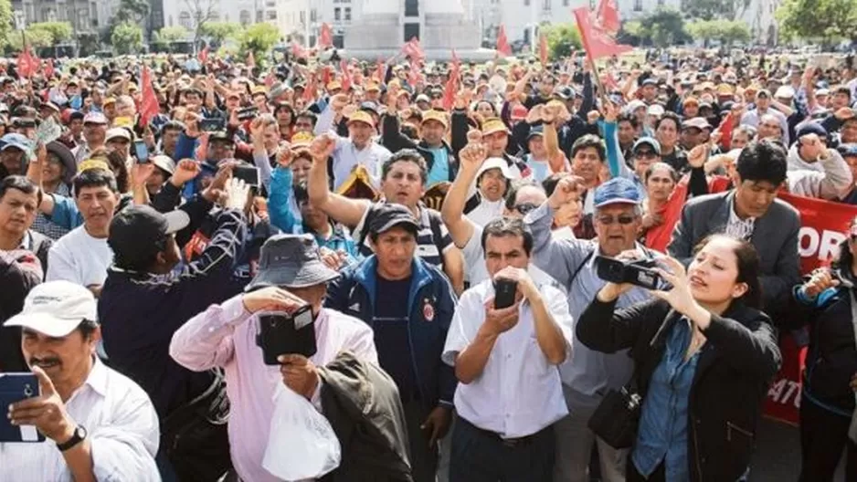 Huelga de profesores. Foto: Referencial/larepublica.pe