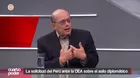 Hugo de Zela plantea revisar uso político del asilo ante la OEA