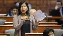 Indira Huilca, congresista de la República. Foto: Andina