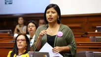 Indira Huilca, miembro de la Comisión Permanente. Foto: El Comercio