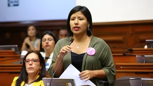 Indira Huilca, miembro de la Comisión Permanente. Foto: El Comercio