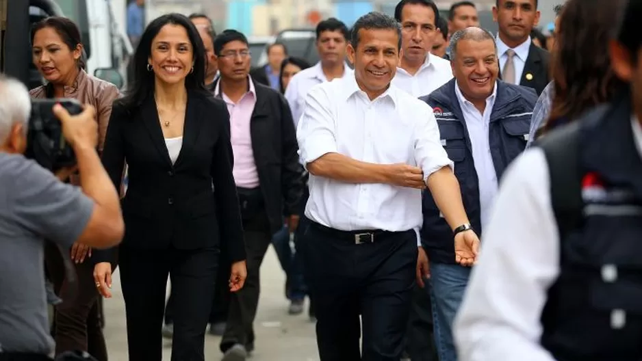  Nadine y Humala durante la inspección al avance de obras del “Lima Centro de Convenciones" en el distrito de San Borja / Foto: Presidencia Perú