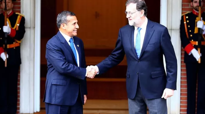 Ollanta Humala y Mariano Rajoy en Madrid, España. Foto: Andina. Ollanta Humala y Mariano Rajoy en Madrid, España. Foto: Andina.