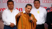   "Yo como presidente de la República no voy a pronunciarme sobre ninguna situación que involucra a candidatos", dijo Humala 