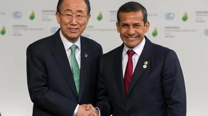 Ollanta Humala participa de la cumbre del cambio climático COP 21. Foto: EFE Ollanta Humala participa de la cumbre del cambio climático COP 21. Foto: EFE
