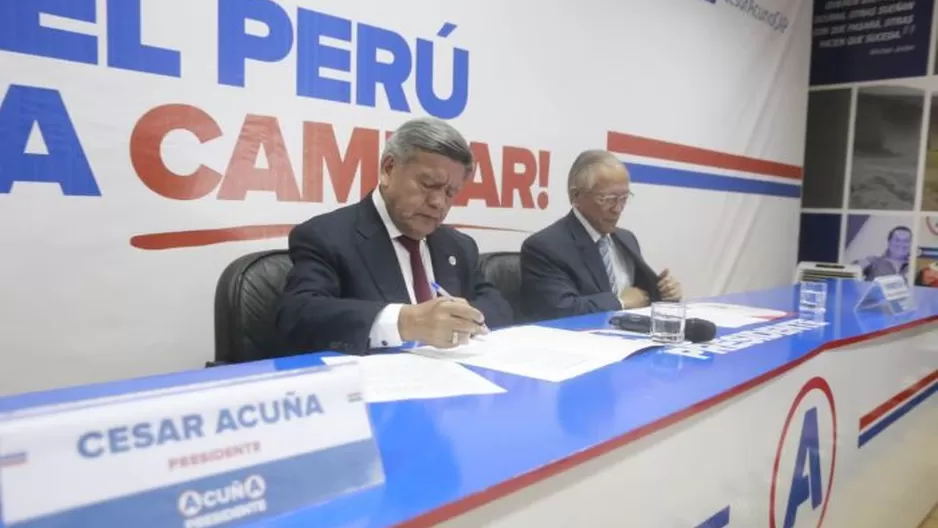  Humberto Lay dijo que confía en la gestión de Acuña cuando fue alcalde y presidente regional / Foto: Andina