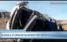 Ica: 27 muertos tras despiste de ómnibus en Nazca  - Noticias de hospital-regional-ica