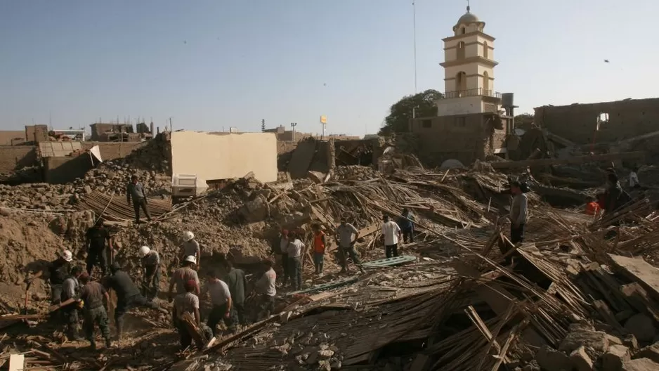 Según Indeci, el movimiento sísmico  en el sur del 2007 dejó en Ica 46 mil 455 viviendas destruídas. Foto referencial: Perú 21