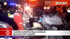 Ica: Cuatro muertos tras choque de auto y camión