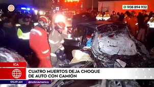 Accidente de tránsito en Ica. Foto y video: América Noticias