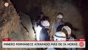 Hombre atrapado tras derrumbe en mina de Nasca. Foto y video: América Noticias