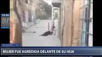 Mujer fue agredida por su pareja. (Canal N)