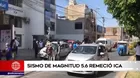 Sismo de magnitud 5.6 remeció Ica