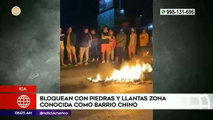 Bloquean Panamericana Sur | Video: América Noticias