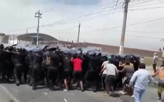 Ica: trece policías heridos durante manifestaciones en la Panamericana Sur - Noticias de ica