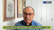 Idel Vexler analizó las disposiciones del Gobierno para el retorno a clases