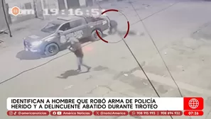 La policía identificó a Anthony Rosales Orozco como autor del robo del arma de un suboficial herido. / Video: América Noticias