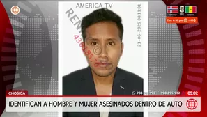 Identifican a la pareja hallada sin vida dentro de auto en Chosica. Foto y video: América Noticias