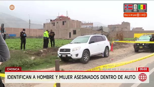 Identifican a la pareja hallada sin vida dentro de auto en Chosica. Foto: América Noticias