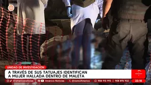 La víctima presentaba varios tatuajes que podían permitir su identificación. Video: América Noticias