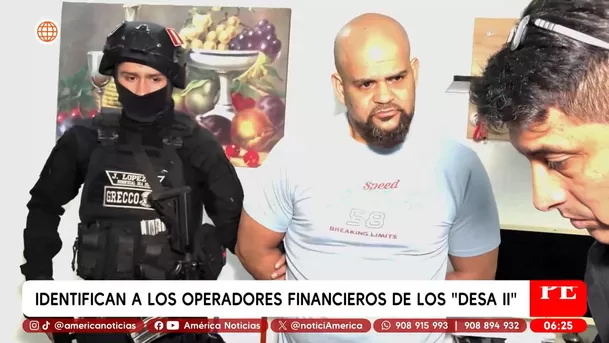 Identifican y capturan a brazos financieros de Los Desa II. Foto: Unidad de investigación