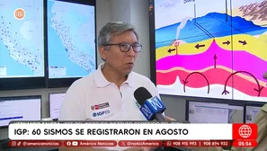 IGP reporta 60 sismos en Perú durante el mes de agosto. Foto y video: América Noticias