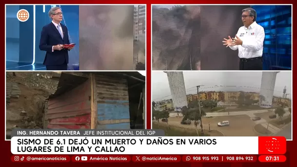 Hernando Tavera sobre sismo: Ciudadanos se han asentado en zonas de alto riesgo. Foto: América Noticias Hernando Tavera sobre sismo: Ciudadanos se han asentado en zonas de alto riesgo. Foto: América Noticias