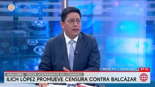 Ilich López impulsa censura contra Balcázar por aviones F16. Foto y video: AN