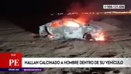 Ilo: Hallaron calcinado a hombre dentro de su vehículo
