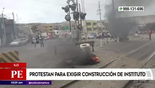 Protesta en Ilo. América Noticias