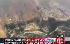 Helicóptero FAP muestra desde el aire el daño de los huaicos en Santa Eulalia y Chosica - Noticias de fap