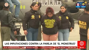 Las imputaciones contra la pareja de alias El monstruo. Foto y video: Unidad de invetigación