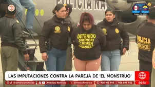 Las imputaciones contra la pareja de alias El monstruo. Foto y video: Unidad de invetigación
