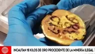 Incautaron 18 kilos de oro procedente de la minería ilegal