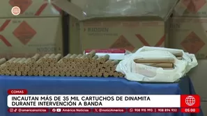 Incautan 35 mil cartuchos de dinamita en Comas tras megaoperativo. Foto y video: América Noticias