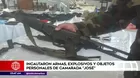 Incautan armas, explosivos y objetos personales de camarada "José"