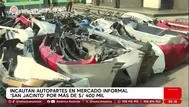 Incautan autopartes por S/ 400 mil en mercado San Jacinto