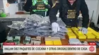 Incautan cocaína y otras drogas en vivienda de La Molina