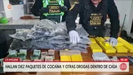 Incautan cocaína y otras drogas en vivienda de La Molina