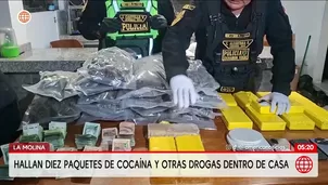 Incautan cocaína y otras drogas en vivienda de La Molina. Foto y video: América Noticias