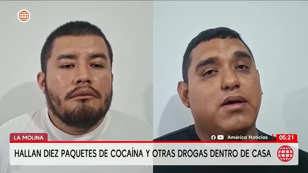 Incautan cocaína y otras drogas en vivienda de La Molina. Foto: América Noticias Incautan cocaína y otras drogas en vivienda de La Molina. Foto: América Noticias