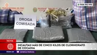 Incautan más de cinco kilos de clorhidrato de cocaína en Tacna