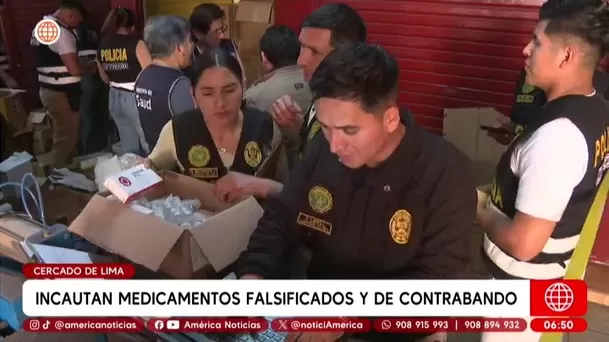 Cercado de Lima: incautan media tonelada de medicinas bamba/ América Noticias Cercado de Lima: incautan media tonelada de medicinas bamba/ América Noticias
