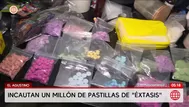 Incautan un millón de pastillas de éxtasis en El Agustino