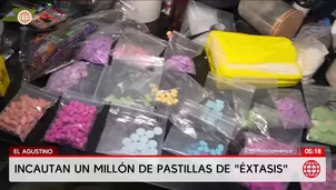 Incautan un millón de pastillas de éxtasis en El Agustino. Foto y video: Unidad de investigación